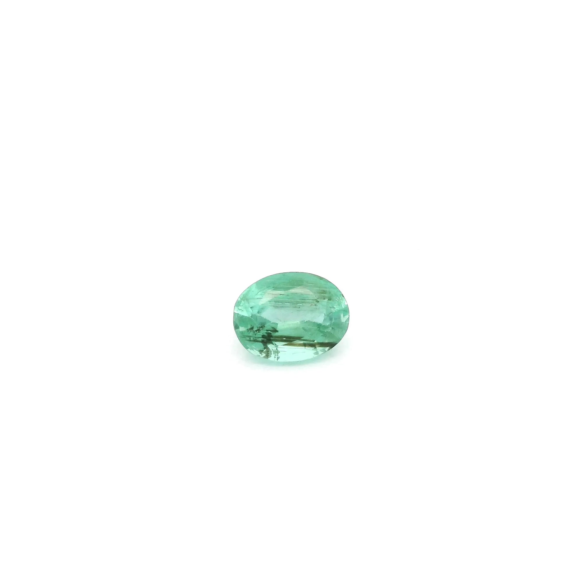 0.38ct Oval Natural Emerald (Colour Green, Clarity Slightly Included, Cut Faceted)