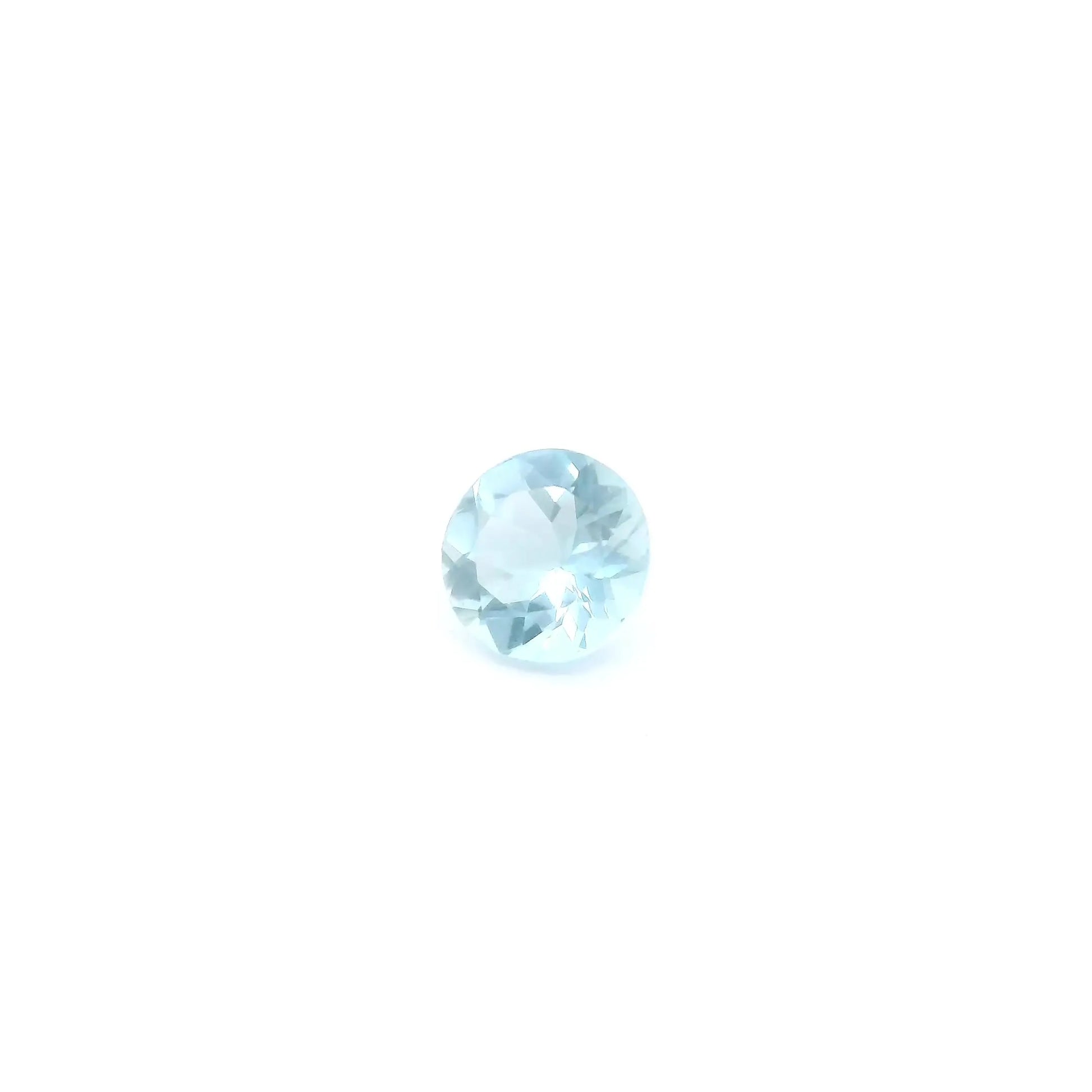 0.46ct Round Natural Aquamarine (Colour Blue, Clarity Eye Clean, Cut Faceted)